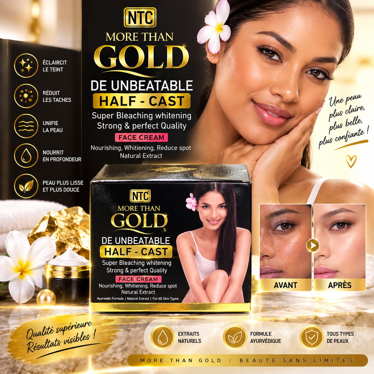 CREME FACIALE MOR THAN GOLD